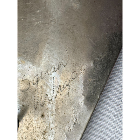 LARGE Native American Belt Buckle Raised Eagle Head Turquoise Coral Silver Tone - Picture 5 of 8